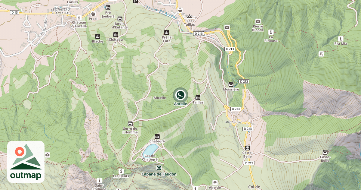 Map of Ancelle