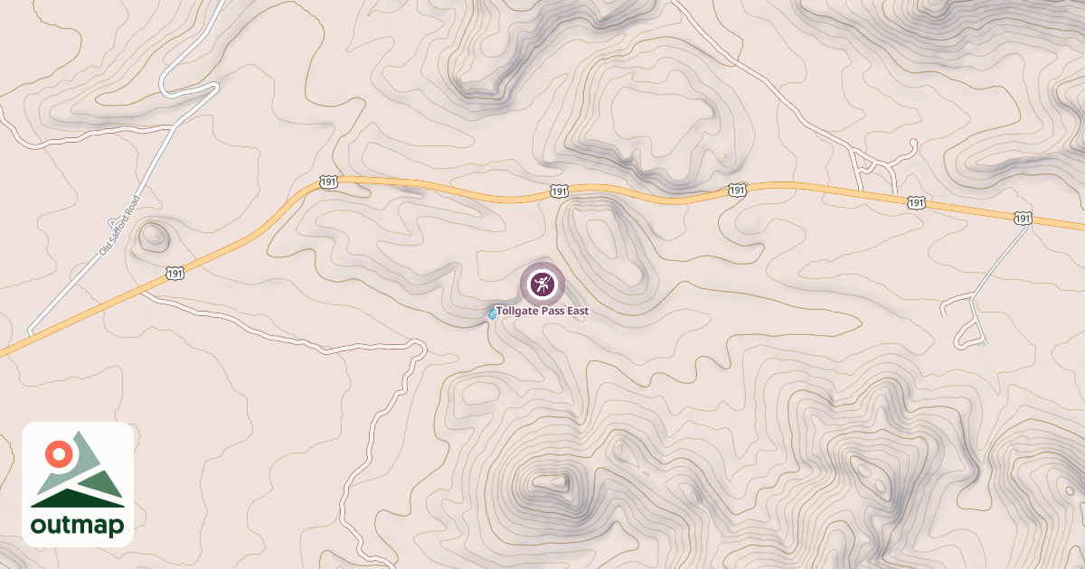 Map of Tollgate Pass East