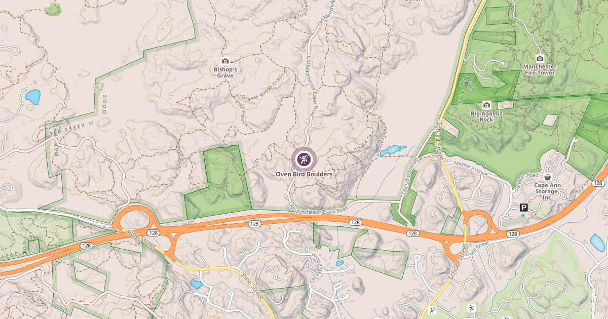 Map preview of Oven Bird Boulders