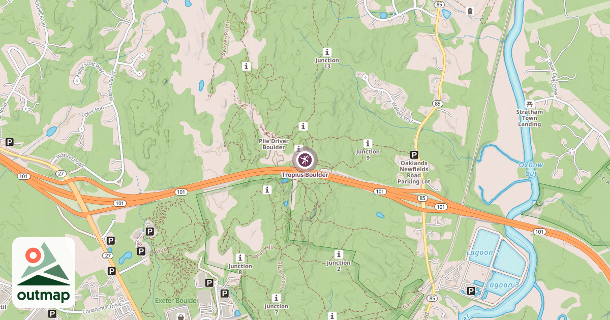 Map of Tropius Boulder