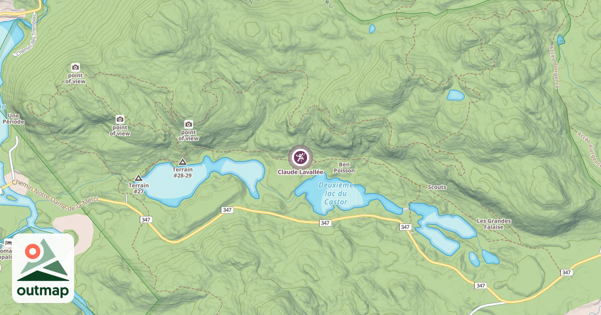 Map of Claude Lavallée