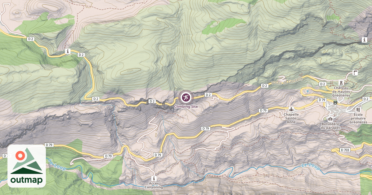 Map of Climbing Site