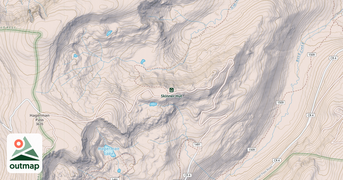 Map of Skinner Hut