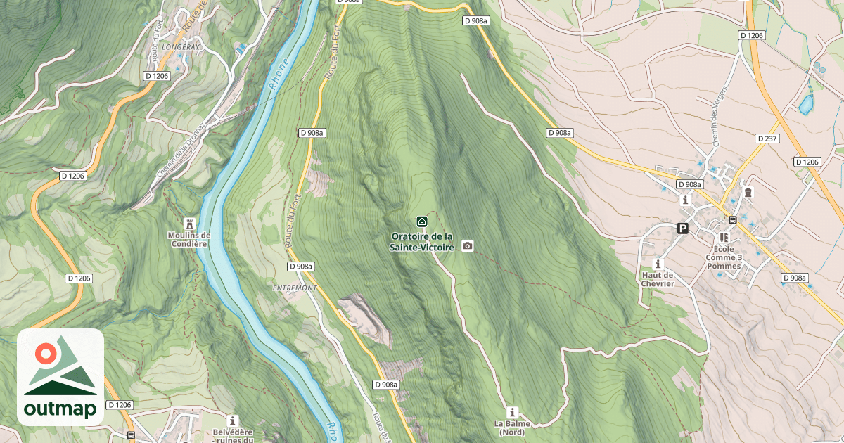 Map of Oratoire de la Sainte-Victoire