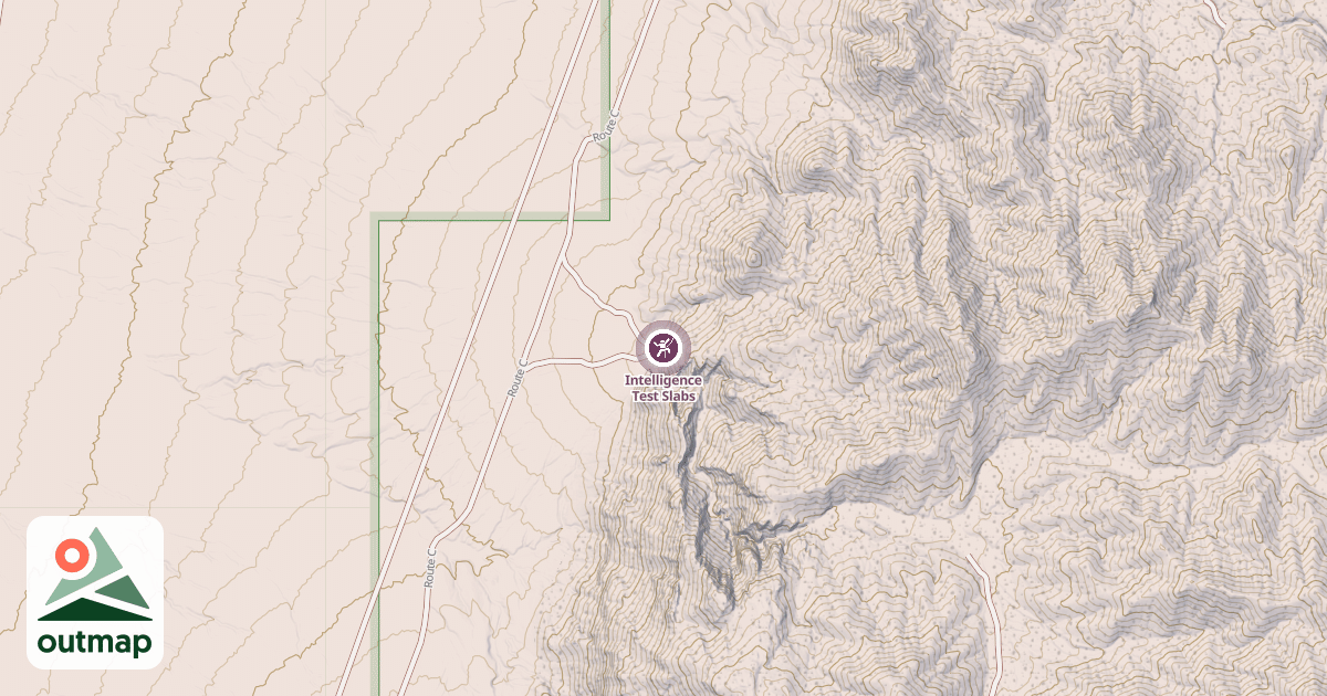 Map of Intelligence Test Slabs