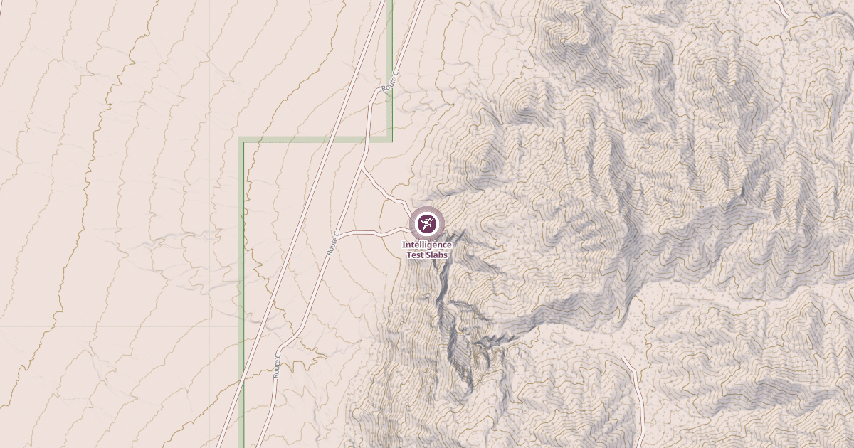 Map preview of Intelligence Test Slabs