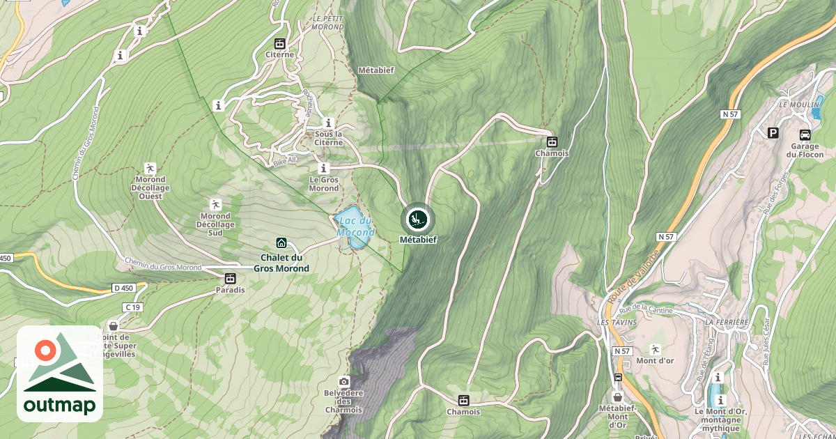 Map of Métabief