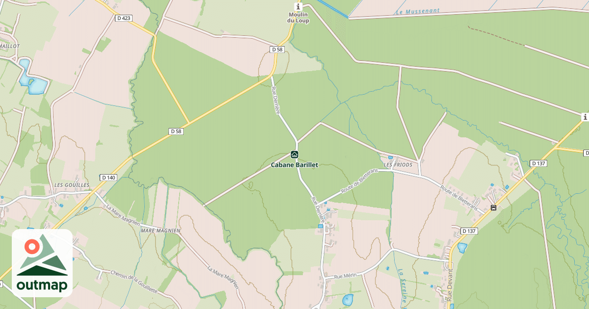 Map of Cabane Barillet
