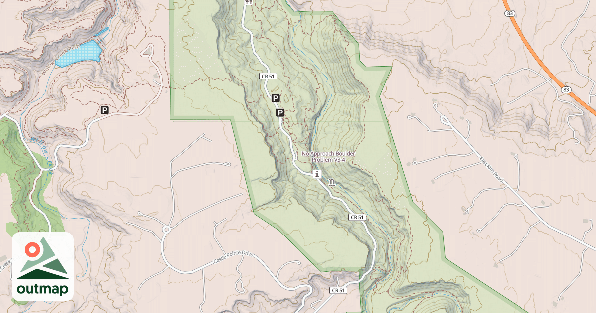 Map of No Approach Boulder Problem