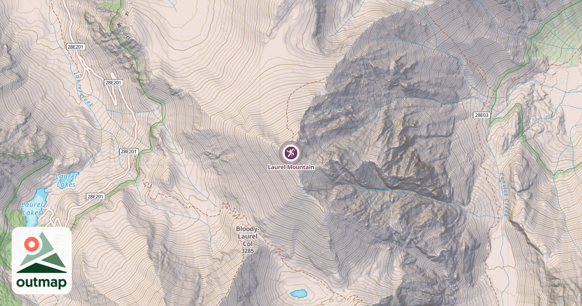 Map of Laurel Mountain