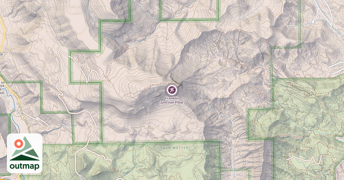 Map of Franklin Junction Pillar