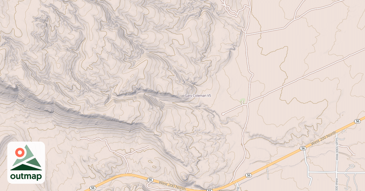 Map of Gary Coleman