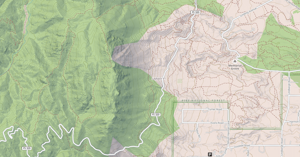 Map preview of Layback
