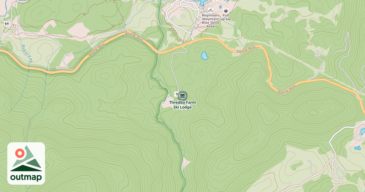 Map of Thredbo Farm Ski Lodge