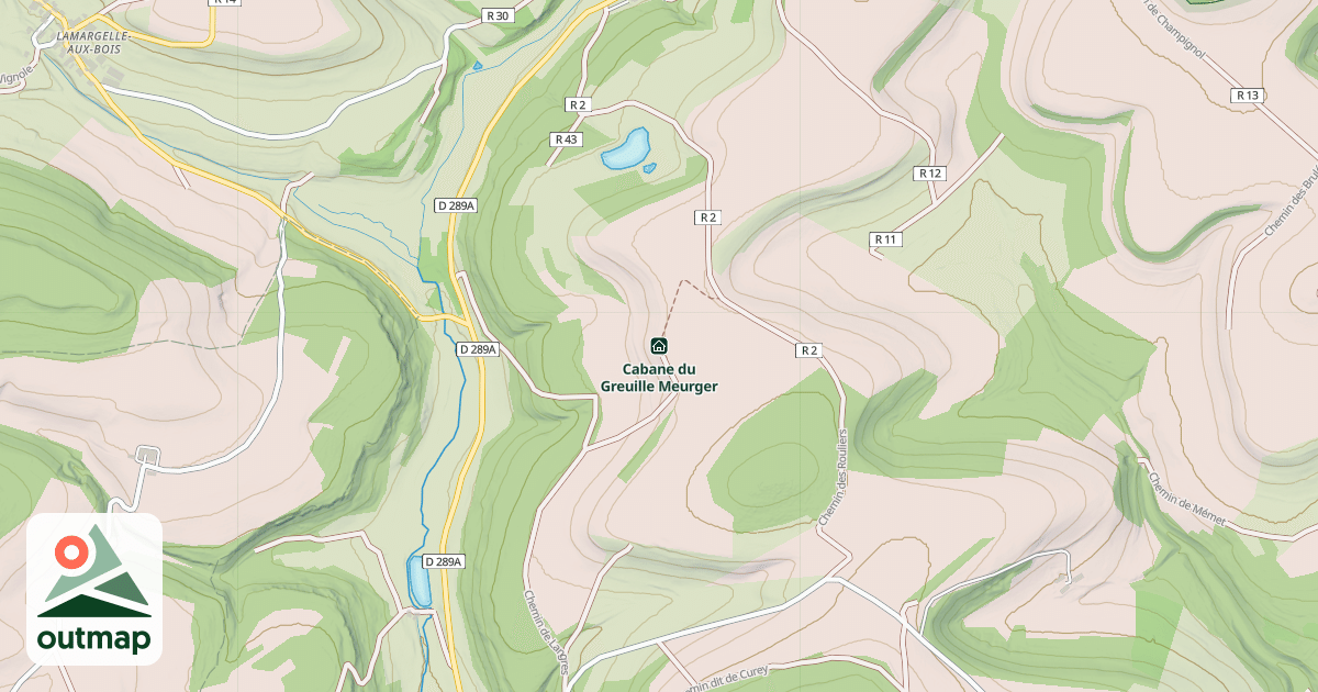 Map of Cabane du Greuille Meurger