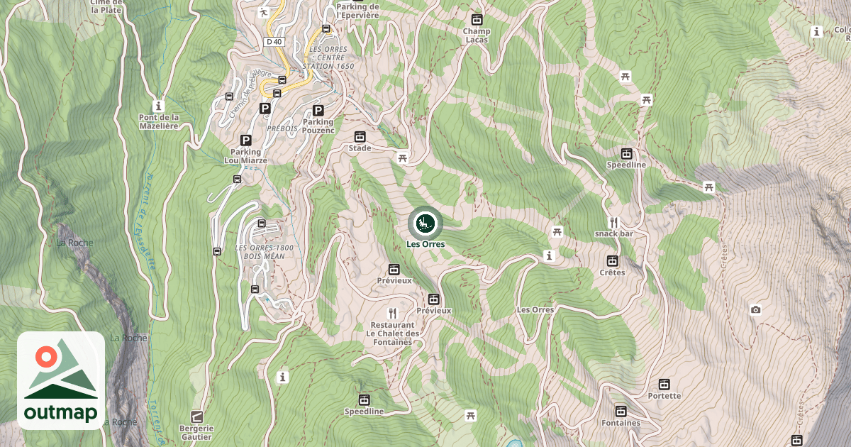 Map of Les Orres