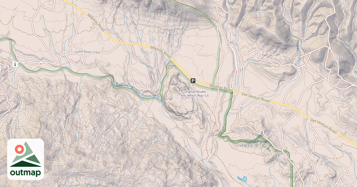 Map of Original Route/Any Which Way