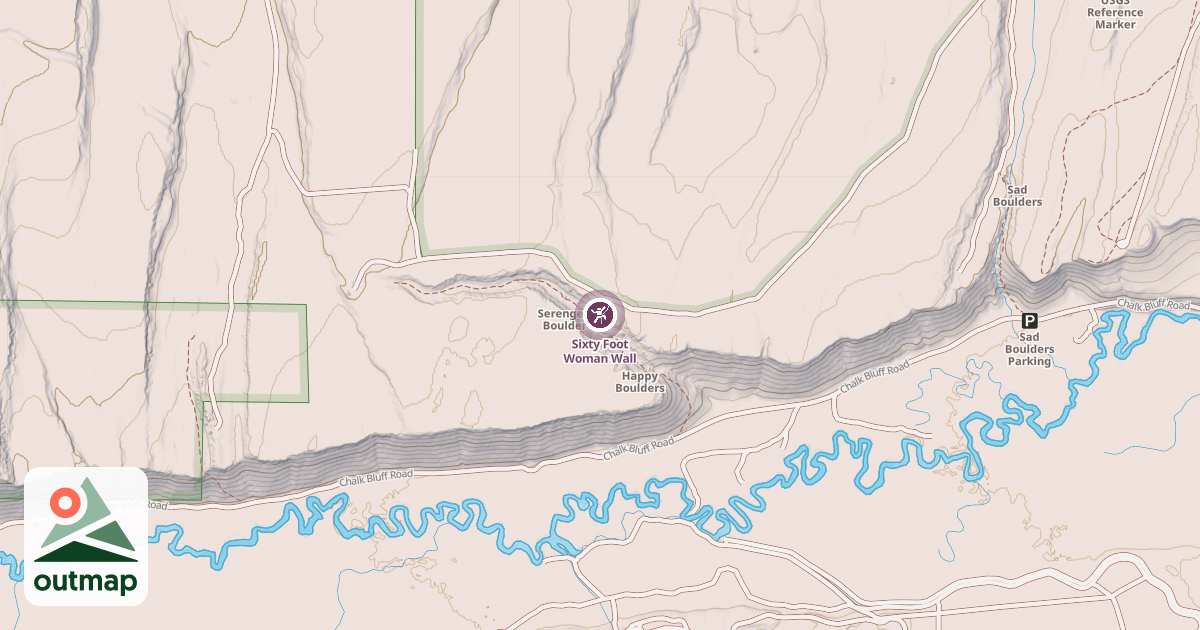 Map of Sixty Foot Woman Wall
