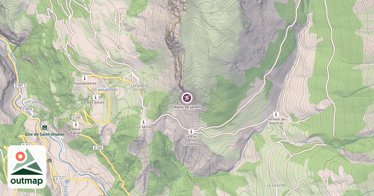Map of Nains de Jardin