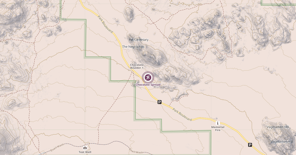 Map preview of Chocolate Spread