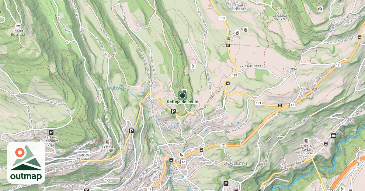Map of Refuge de Reule