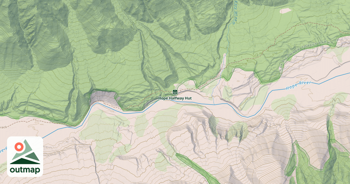 Map of Hope Halfway Hut