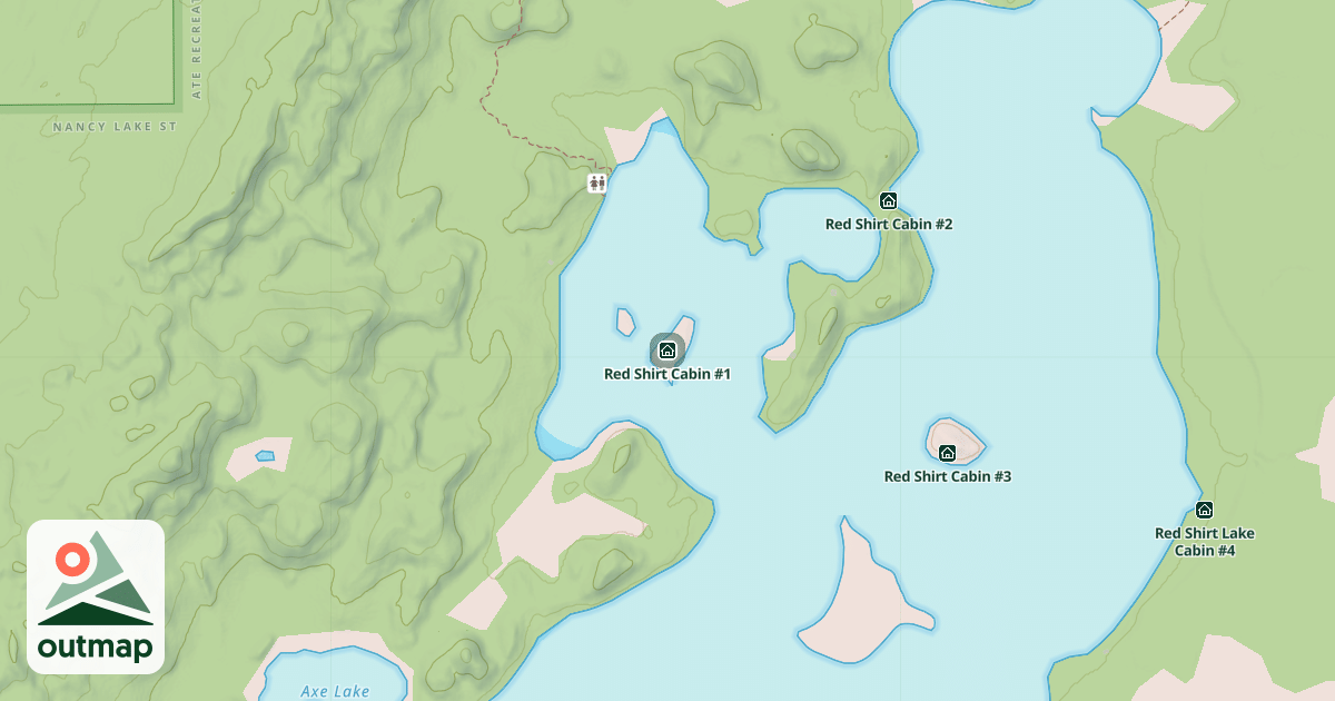 Map of Red Shirt Cabin #1
