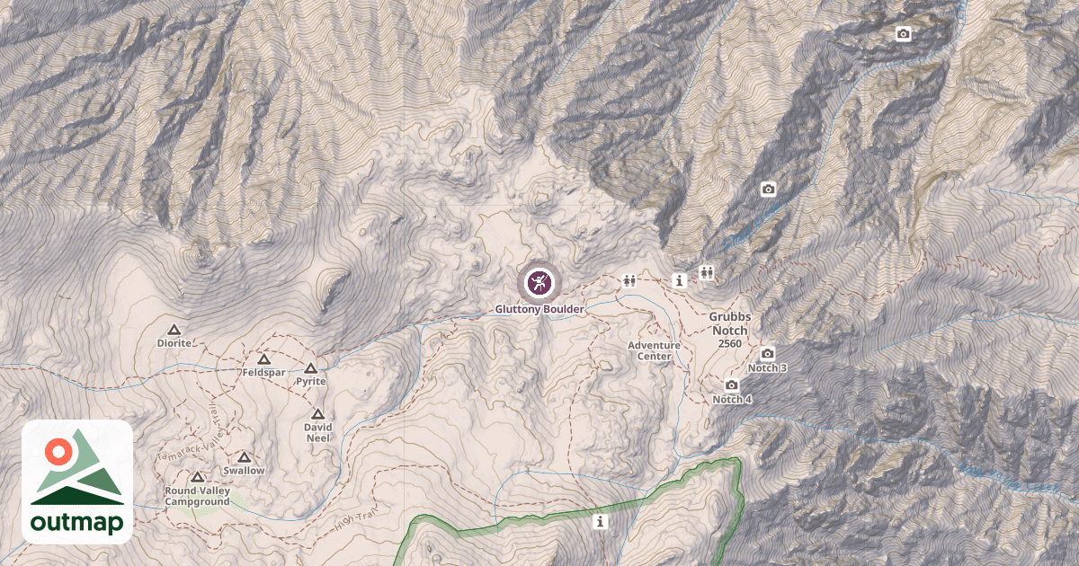 Map of Gluttony Boulder