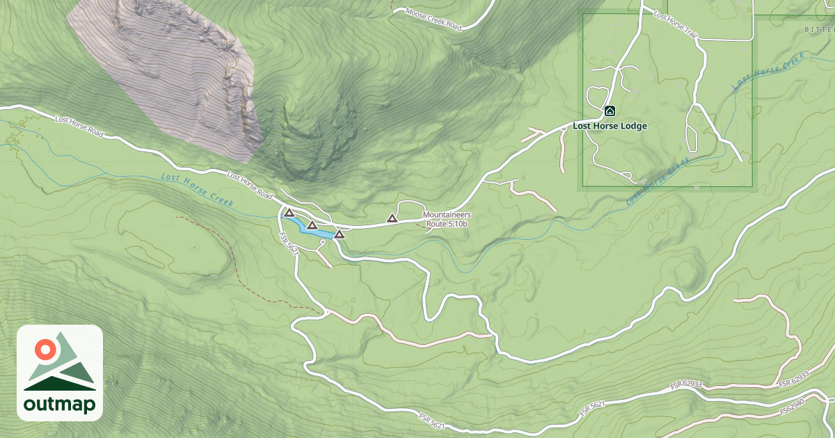 Map of Mountaineers Route