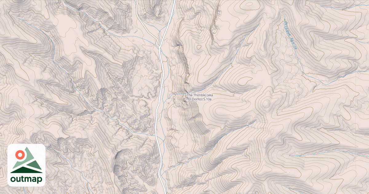 Map of The Thimble (aka El Dorito)