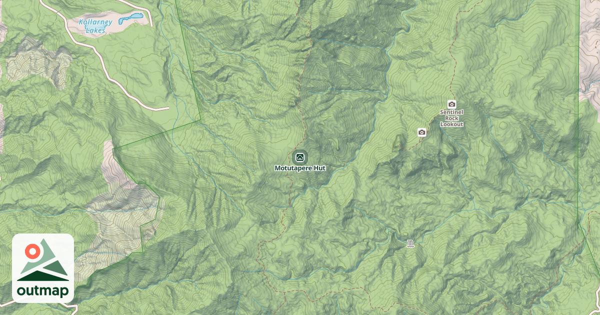 Map of Motutapere Hut