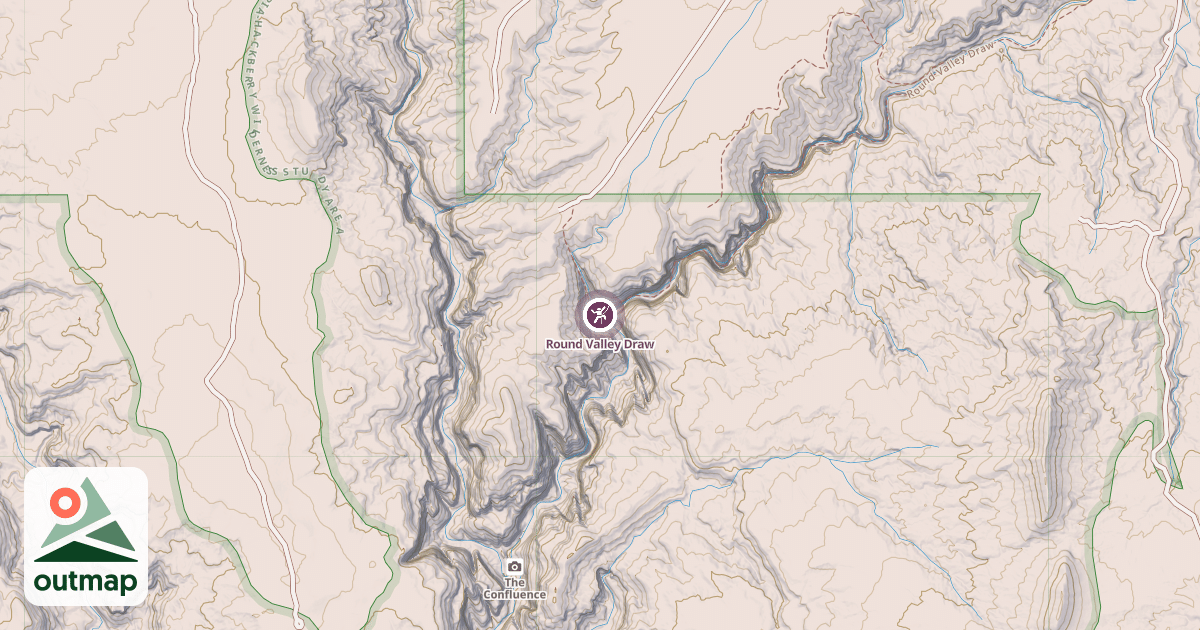 Map of Round Valley Draw