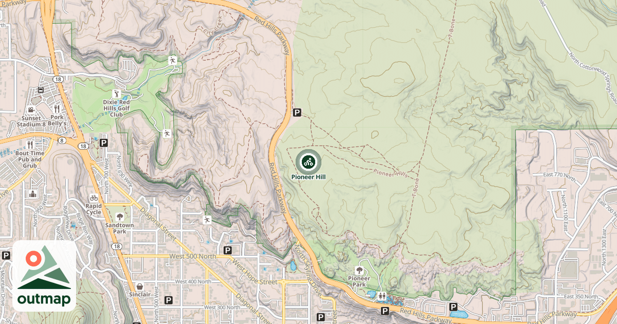 Map of Pioneer Hill