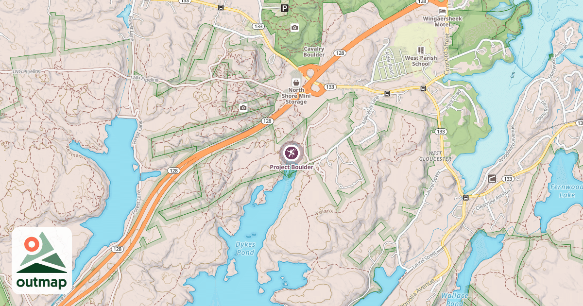 Map of Project Boulder