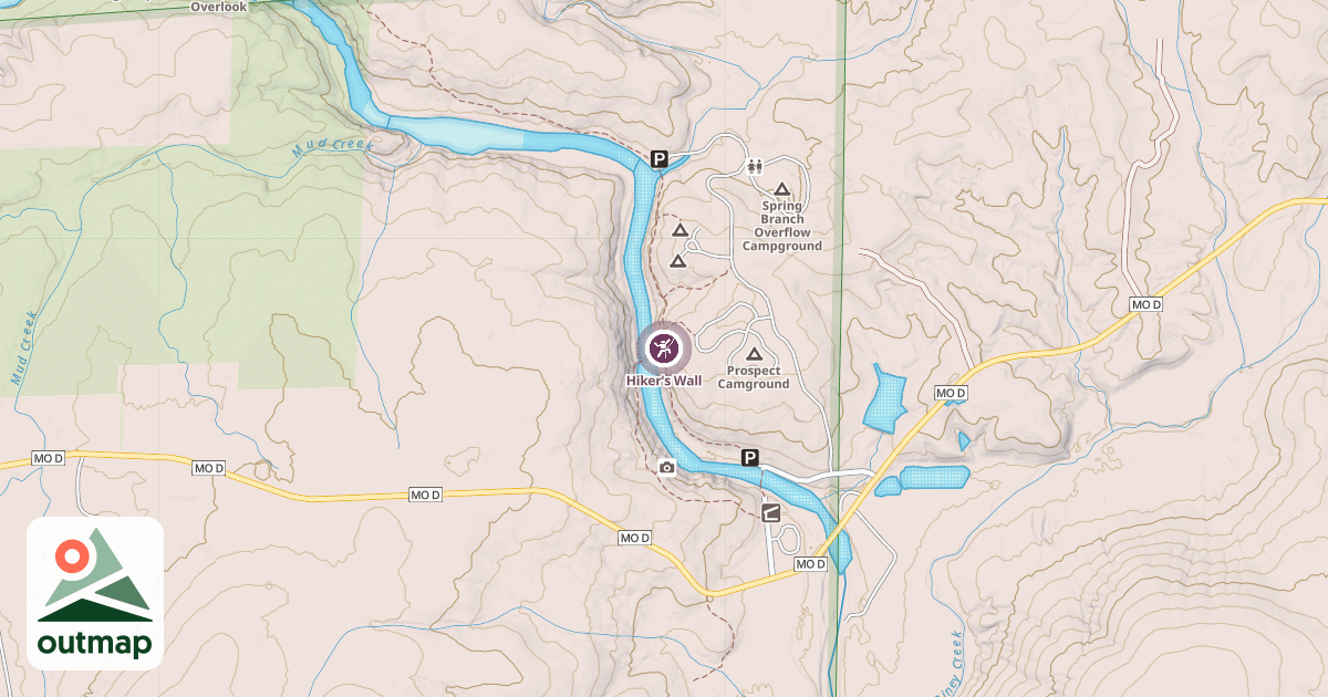 Map of Hiker's Wall