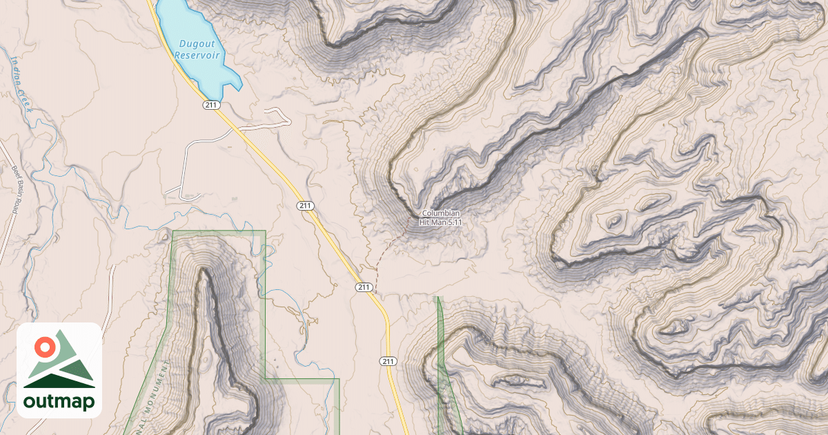 Map of Columbian Hit Man