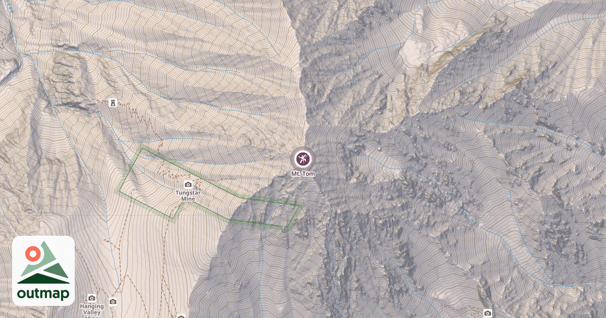Map of Mt. Tom