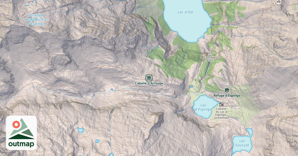 Map of Cabane d Arrouge