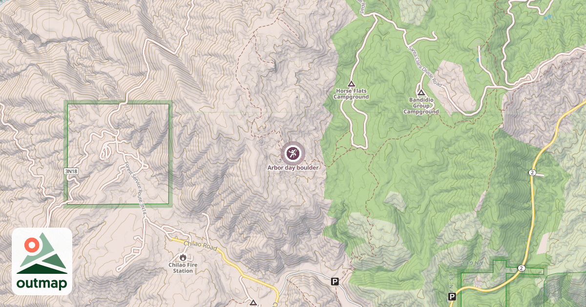 Map of Arbor day boulder