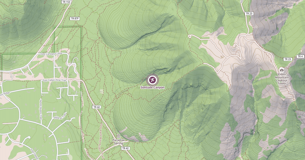 Map preview of Solitude Canyon