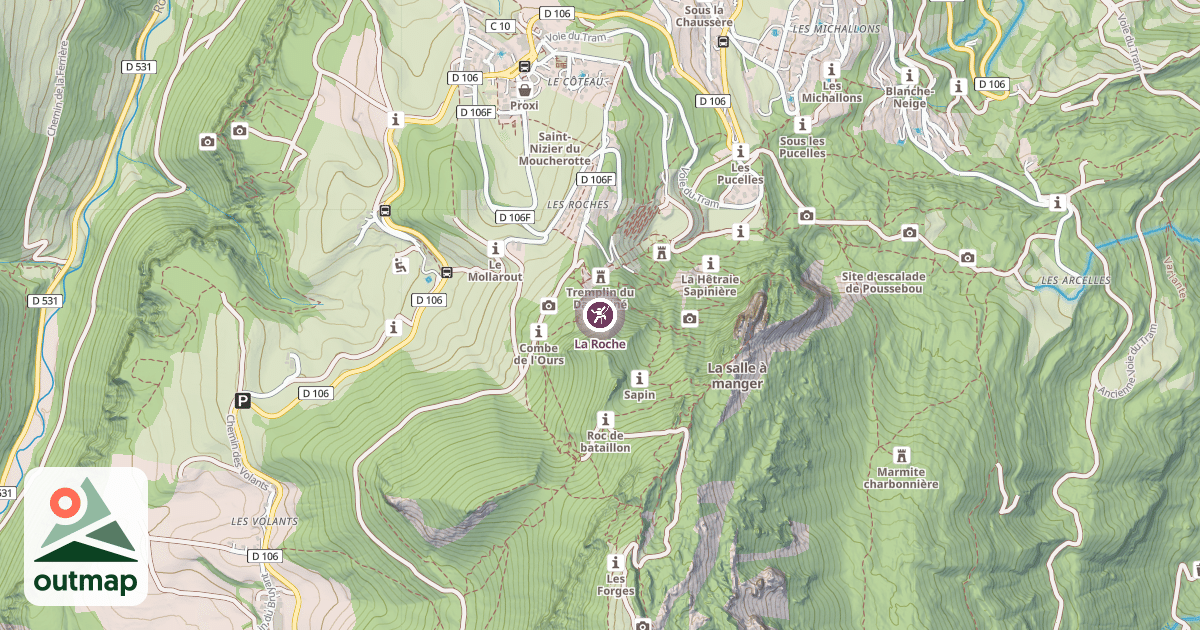 Map of La Roche