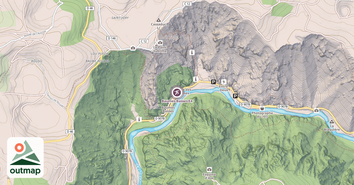 Map of Baumes Basses E4