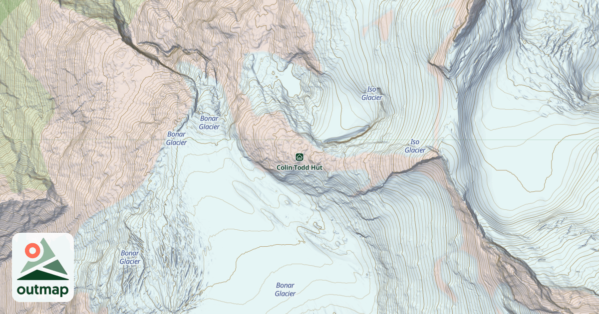 Map of Colin Todd Hut