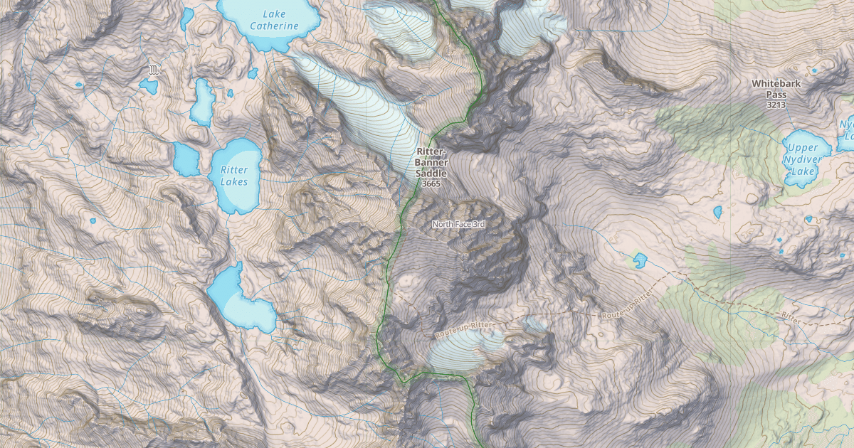 Map preview of North Face
