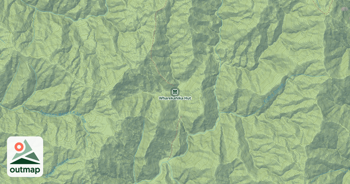 Map of Wharekahika Hut