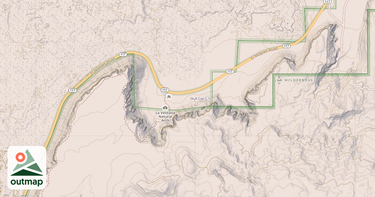 Map of Skull Cap