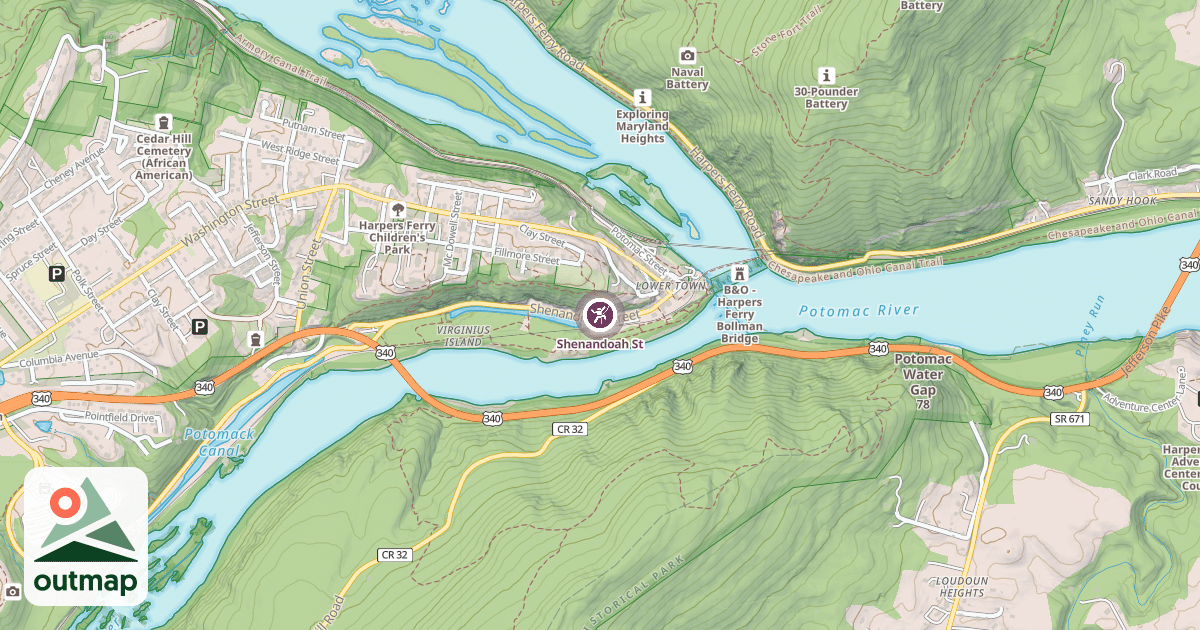 Map of Shenandoah St