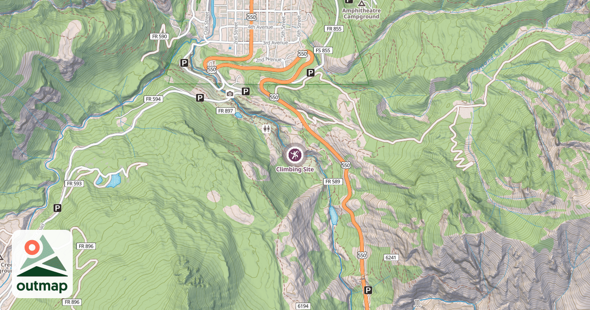 Map of Climbing Site