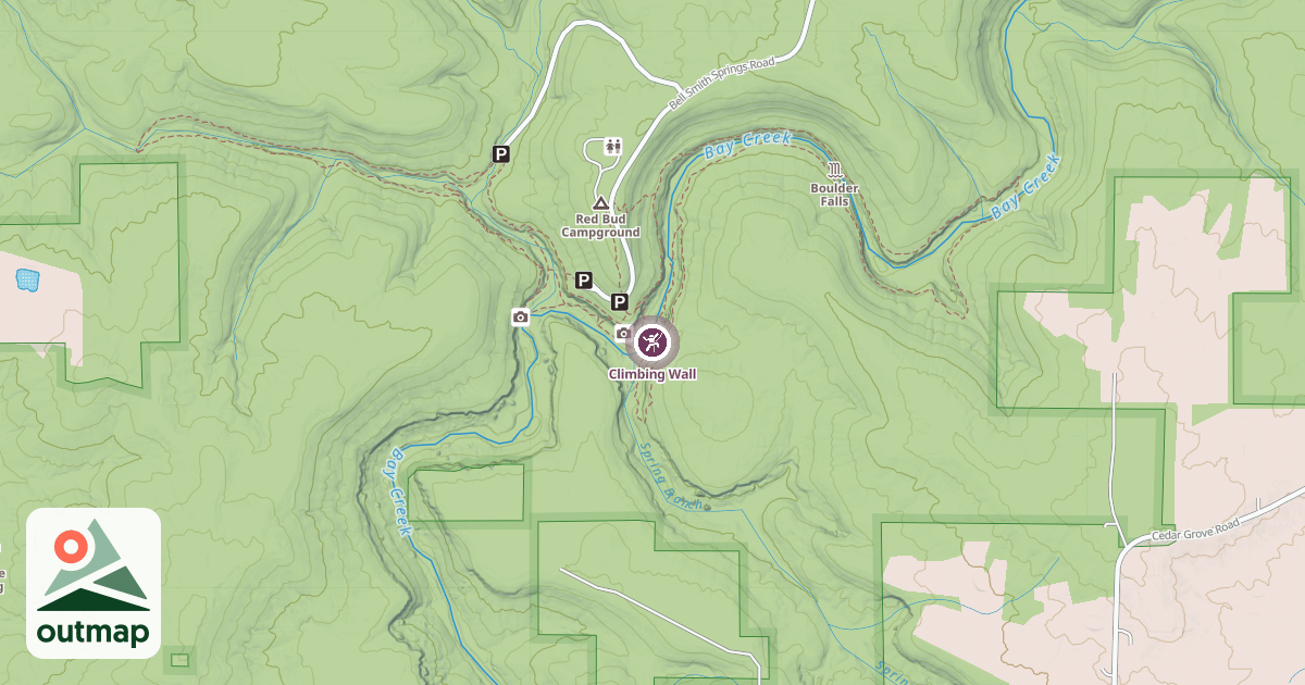 Map of Climbing Wall