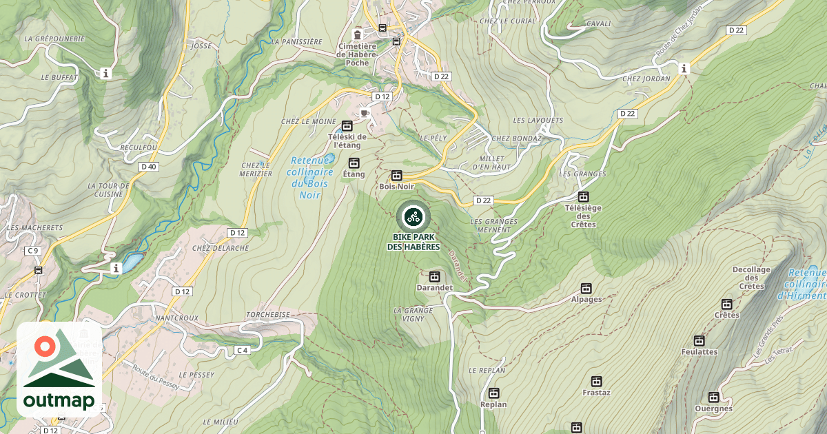 Map of BIKE PARK DES HABÈRES